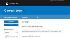 Desktop Screenshot of careers.macquarie.com