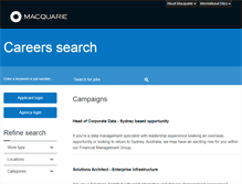 Tablet Screenshot of careers.macquarie.com